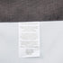 ECLIPSE Kendall Modern Scalloped Valance Rod Pocket Window Curtain for Kitchen or Bathroom, 42" x 18", Charcoal