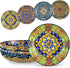 vancasso Pasta Bowls, 42 oz Ceramic Salad Bowls of 4,Large Corlorful Serving