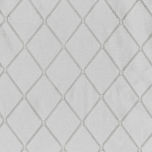 Madison Park Irina Embroidered Kitchen - Transitional Fabric Sheers Single Curtain Scarf for Living Room