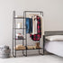 IRIS USA Clothes Rack with 4 Metal Shelves, Freestanding Clothing Racks for Easy Assembly and Storage