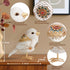 Bird Figuriens for Home Decor Accents,Boho Bird Statue Sculpture for Shelf Decor,Birds Decorations for Home Table