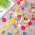 WILLBOND 100 Pieces Faux Flower Heads - Artificial Silk Plum Blossom Heads for Crafts and Home Decor