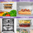 Razab LARGE 7.6 Cups Glass Loaf Pan with Lids, BPA Free Airtight Meatloaf Pan, Microwave and Oven Safe