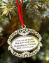 Gold Plated Keepsake Memorial Ornament with Poem, Gift Box, Christmas Tree
