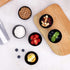 Ceramic Pinch Bowls, 2.5 oz Mini Prep Dip Bowl Set, Small Dipping Salsa Charcuterie Bowls, Set of 6 (Black)