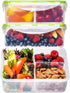 Bento Box Lunch Containers with Lids - Meal Prep Containers for Adults & Kids, Leakproof, 3 Compartments (2 Pack)