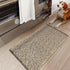 LEEVAN Small Bathroom Rug 2' x 3', Washable Natural Entryway Rug, Low Profile Reversible Mat for Bedroom/Porch