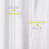 Uptown White Valance Curtains 14 Inch Length, Faux Silk Light Filtering Rod Pocket Valance for Windows