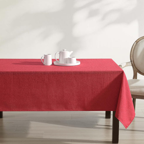 60" 84", Laura Ashley Harper Luxuriously Smooth Fabric Tablecloth for Formal or Casual Dining, Holiday, Banquet