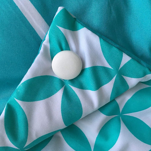 White Cloth Magnetic Duvet Clips with Magnetic Key - Pack of 16 Comforter Fasteners, Holds up to 10lbs