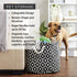 Bone Dry Medium Round Pet Storage Collection Collapsible Bin, Gray