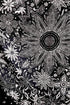 Neasow Bohemian Tapestry Wall Hanging, Black and White Floral Tapestry, 60×80 inches, Boho Decor
