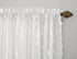 No. 918 Alison Floral Lace Sheer Rod Pocket Curtain Panel, 58" x 72", White