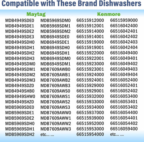 Dishwasher Door Balance Link Kit - 2 PCS 8194001 & 2 PCS 8270020, Replace WP8270020 8270022 for KitchenAid Maytag