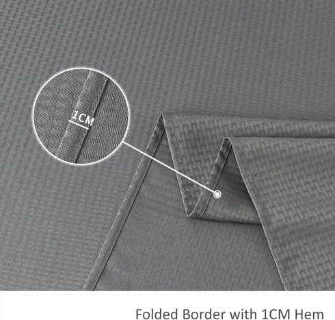 maxmill Rectangle Tablecloth, Water Resistant Soft Washable Table Cloth for Dining Room, 52 x 84 Inch Charcoal Gray