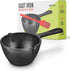 Modern Innovations Cast Iron Melting Pot, Basting Pot for Grill Cooking, Small Cast Iron Saucepan