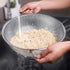 Stainless Steel Micro-Perforated 5-Quart Colander, Professional Strainer with Heavy Duty Handles