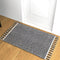 Hand Woven Jute Natural Area Rug 2x3 ft - Wavy Diamond Design for Living Rooms, Kitchen, Bedroom & Dining Decor