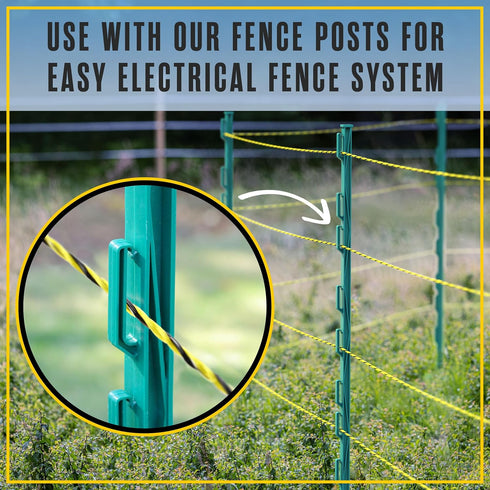 1026 (3366 Houseables Electric Fence Wire, Hot Wire Fence, Electric Fencing, Livestock Fencing, Electrical Polywire