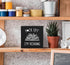I'm Reading Minimalist Floral Book Wood Box Sign Desk Decor, Black Inspirational Wooden Block Box Sign for Home Reading