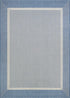 2' 3'7" Set, Couristan Recife Indoor Outdoor Rug - Stria Texture x Rectangle in Blue, Hose Washable, Low Pile, Pet- Kid