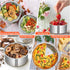 TeamFar 6 Inch Cake Pan - 6” x 3” Deep Round Baking Pans Set, Stainless Steel, Oven & Dishwasher Safe, Set of 4