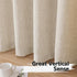 Tollpiz Linen Tier Curtain Rod Pocket, Semi Sheer Half Kitchen Curtains, Light Filtering Thick Drape, 30 x 36 inches,