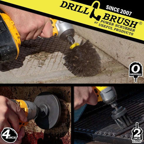 3 Set Safe Wire Brush Alternative - Ultra Stiff Nylon Bristle Scrubbing Brushes - Piece Grill Cleaning - Griddle