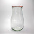 Weck Tulip Jars, 2.5 Liter Glass Jars for Sourdough Starter, Canning, Storage, Wide Mouth with Glass Lid, 1 Jar