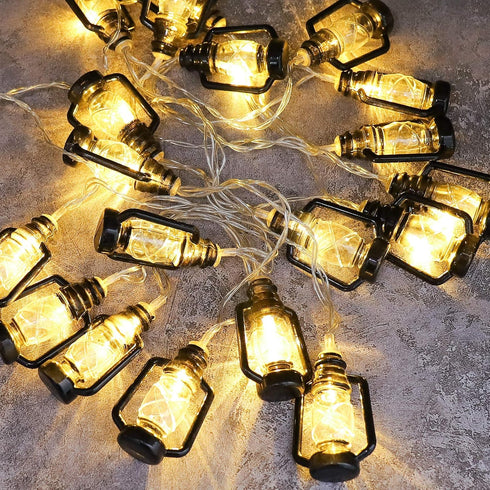 AceList Camping Lantern String Light - 30 LED Battery and USB Operated Lights for Camping, Party, Classroom, Travel