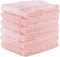 Mother-Earth 6-Pack Bath Washcloths 12"x12" - Soft and Absorbent Face Towels, Quick-Drying