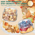 4 Pack 16 oz,Dual-Layer Danmu Overnight Oats Containers with Lids Yogurt Parfait Cups with Lids,Meal Prep Containers