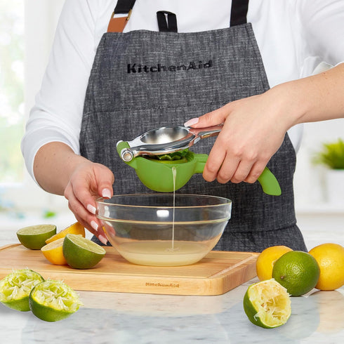 8 Inch KitchenAid Citrus Juice Press Squeezer for Lemons and Limes with Seed Catcher and Pour Spout