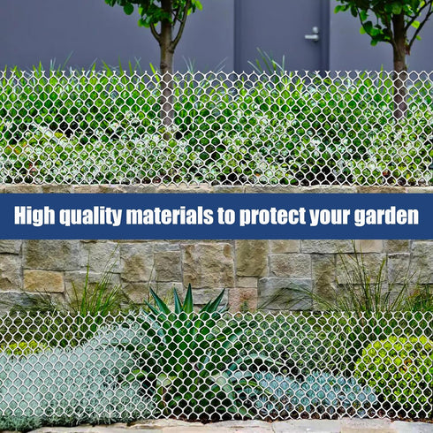 15.7IN 33FT,Plastic 100 White Plastic Chicken Wire mesh x Chicken Wire Fencing,Poultry Netting,Plastic mesh