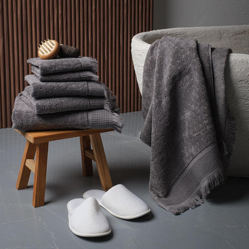 Set 6 (2 2 2 Set SOFE H&L | NADIAS Luxury Turkish Cotton Towel of Bath Towels Hand Towels Wash Cloths) Gray | Light