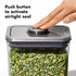 2.8 OXO Steel POP Container Big Short Sqaure - Qt for Cereal, Grains and More Grey