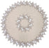 Natural Linen Decorative Lace Doily 33 inches Round Neutral Earth Tones Beige