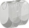 Simple Houseware Mesh Pop-Up Laundry Hamper Basket with Side Pocket, Gray - 2 Pack