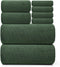 REDKISS Premium Towel Set of 8 - Ultra Soft Microfiber, Contains 2