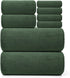 REDKISS Premium Towel Set of 8 - Ultra Soft Microfiber, Contains 2