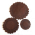 50Pcs Brown Glassine Paper Doilies | Round (8 Inch)