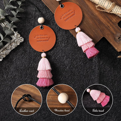 Singer Inspired Hanging Ornament for Car Rearview Mirror, Charms Accessories, Fan Gift Merch