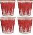 Putuo Decor Christmas Planters Pots, 5.9in Small Metal Tin Buckets with Christmas