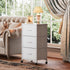 3 Closets, WLIVE Dresser with Drawers, Fabric Nightstand, Cabinet with Wheels, Organizer Storage Dresser for Bedroom