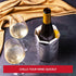 Vacu Vin Silver Rapid Ice Active Cooler Wine Bottle Chilling Sleeve, Standard