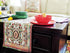 Tache Rococo Elegant Ornate Ivory Colorful Paisley Dining Cotton Linen Tapestry Woven Table Runner 13x90