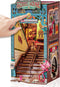 Rolife DIY Book Nook Kits Sunset Street Scene, Endless Stairs Bookshelf Decor