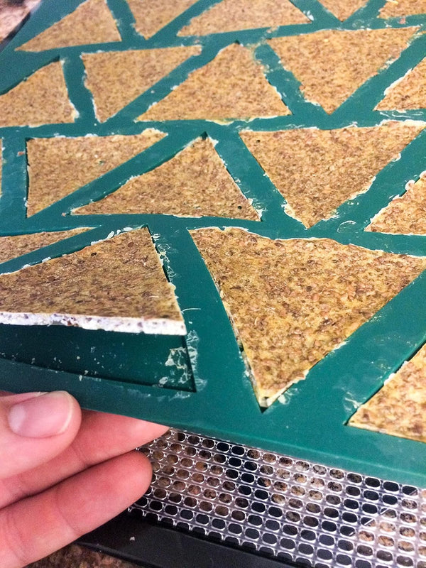 Triangle Chip Silicone Sheet Mold, Compatible with Ivation & Gourmia Dehydrator, Non-Stick Reusable Mat