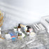 Simple Houseware 4 Pcs Clear Bin Storage Organizer, 8'' Tall, 15" x 8" x 3.75".