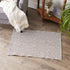 DII Woven Recycled Yarn Rag Rug Collection, Miniature Diamonds, 2x3', Leather Brown